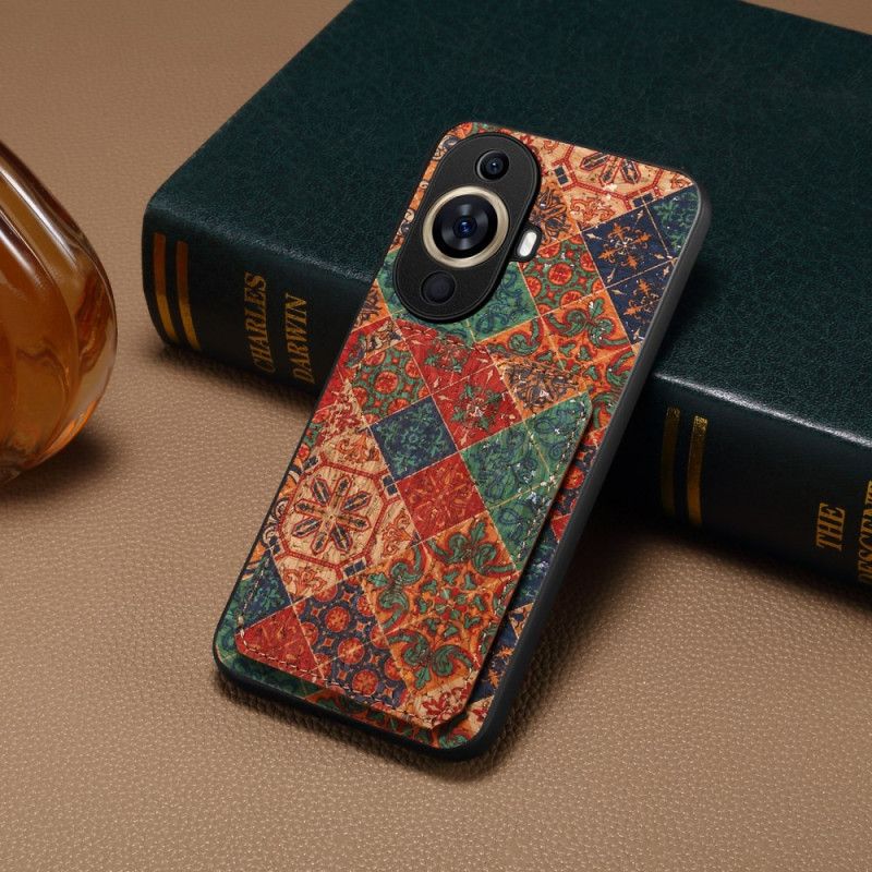 Etui Do Huawei Nova 11 Pro Etui Na Karty Ze Wzorem Kwiatowym