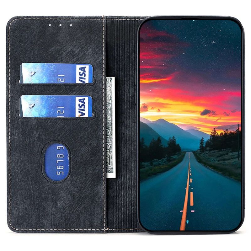 Etui Folio Huawei Nova 11 Pro Efekt Vintage Z Blokowaniem Rfid Etui Ochronne