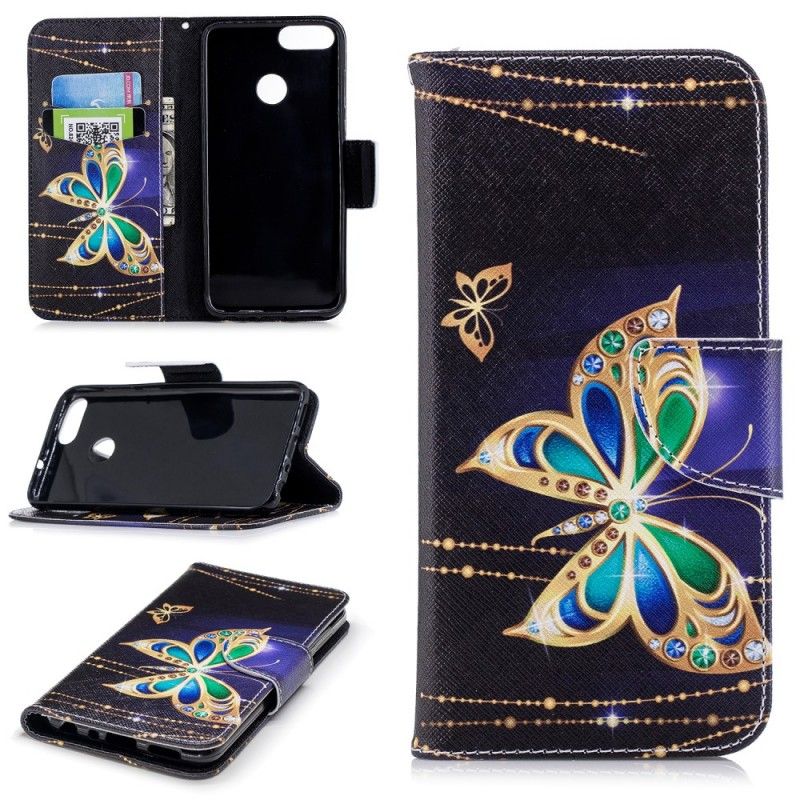 Etui Folio Huawei P Smart Magiczny Motyl