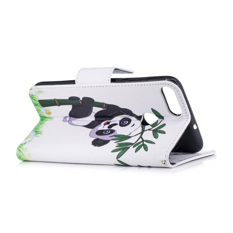 Etui Folio Huawei P Smart Panda Na Bambusie Etui Ochronne