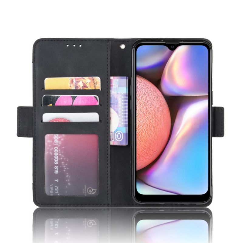 Etui Folio Samsung Galaxy A10s Czerwony Czarny Karta Wielofunkcyjna Pierwszej Klasy