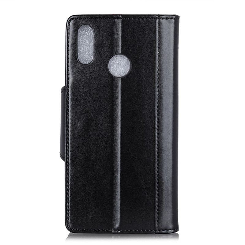 Etui Folio Samsung Galaxy A10s Czerwony Czarny Zapięcie Eleganckie Ze Sztucznej Skóry Etui Ochronne