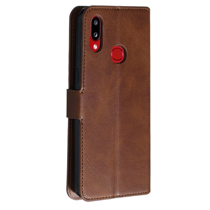 Etui Folio Samsung Galaxy A10s Granatowy Czarny Nowe Kolory Imitacja Skóry Etui Ochronne