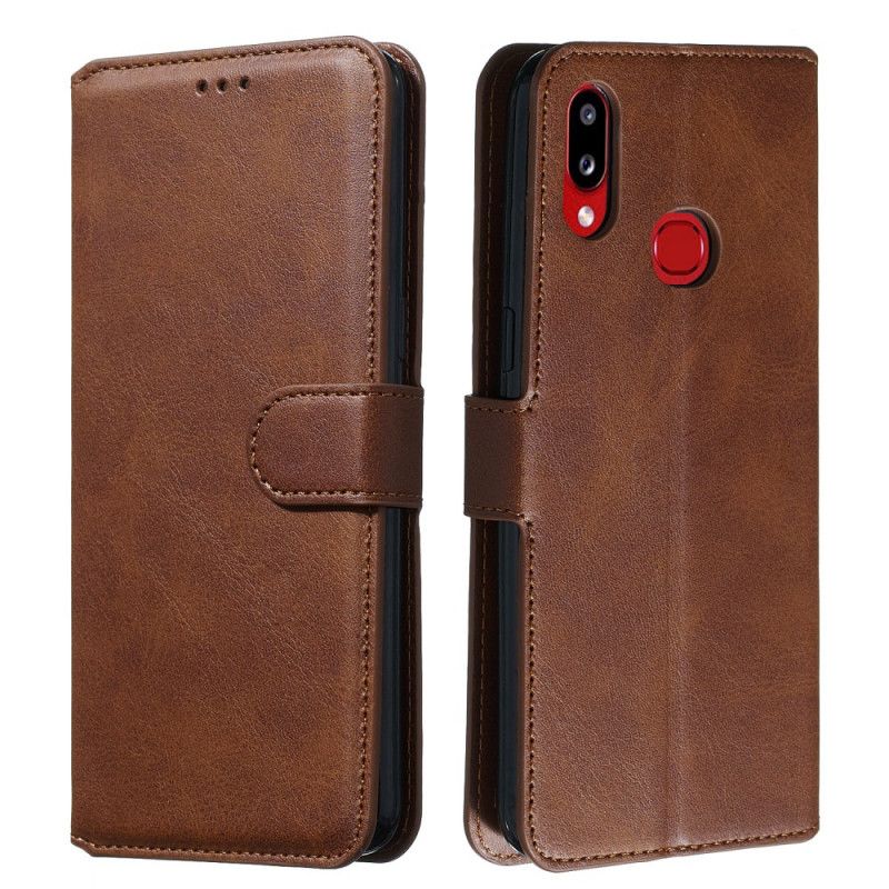 Etui Folio Samsung Galaxy A10s Granatowy Czarny Nowe Kolory Imitacja Skóry Etui Ochronne