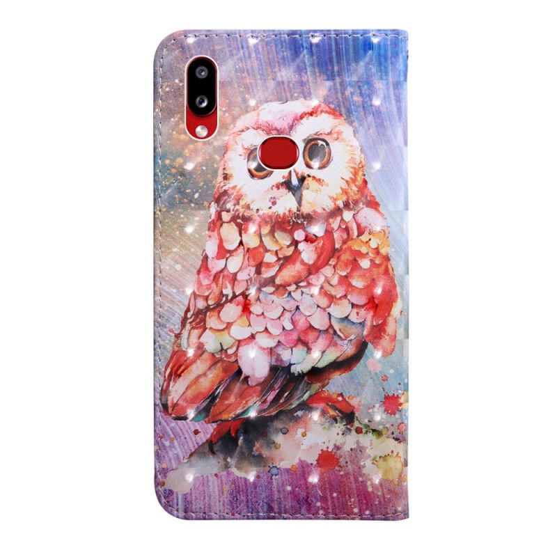 Etui Folio Samsung Galaxy A10s Jasna Plamka Zarazka Sowy