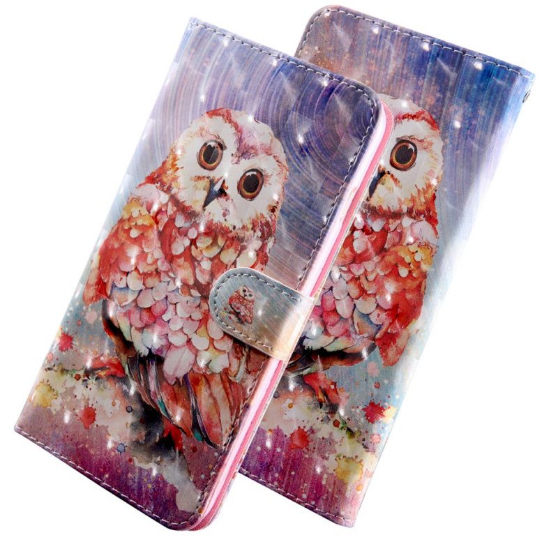 Etui Folio Samsung Galaxy A10s Jasna Plamka Zarazka Sowy