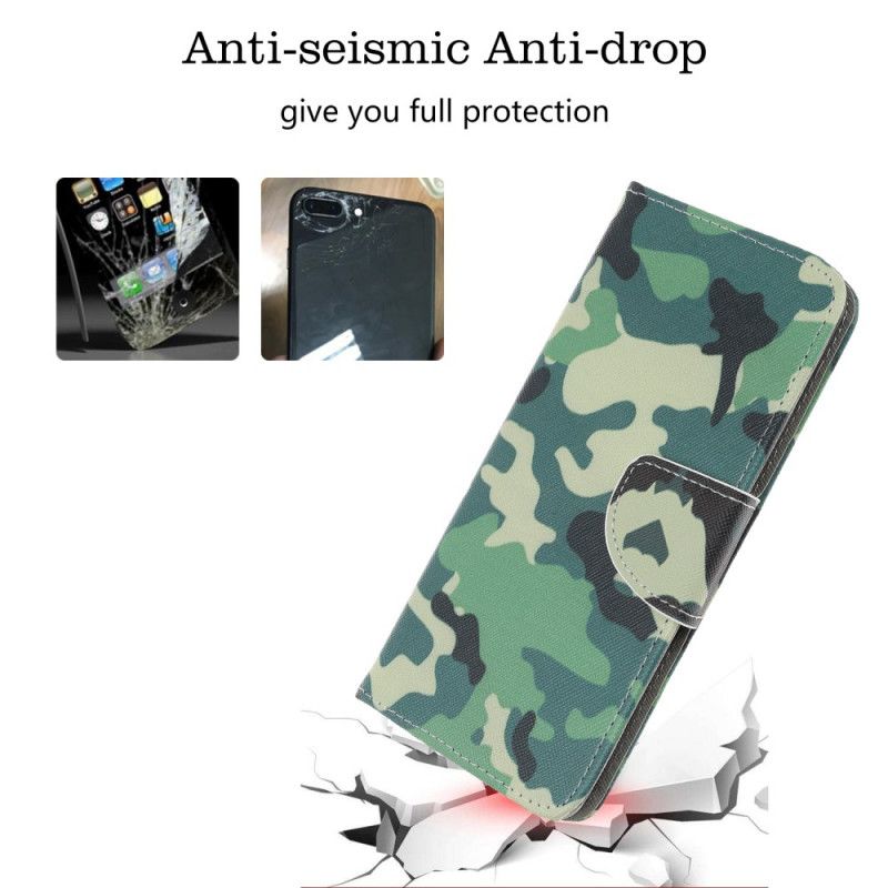 Etui Folio Samsung Galaxy A10s Kamuflaż Wojskowy