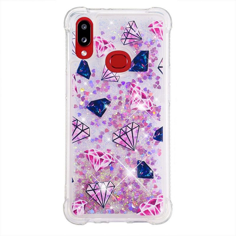 Etui Samsung Galaxy A10s Brokatowe Diamenty