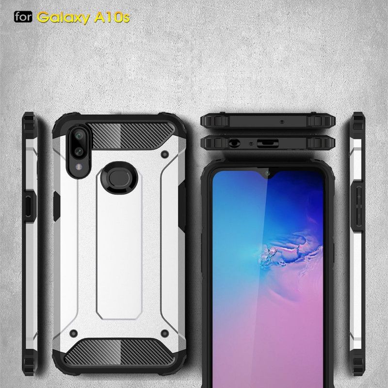 Etui Samsung Galaxy A10s Czerwony Czarny Ocalały Etui Ochronne