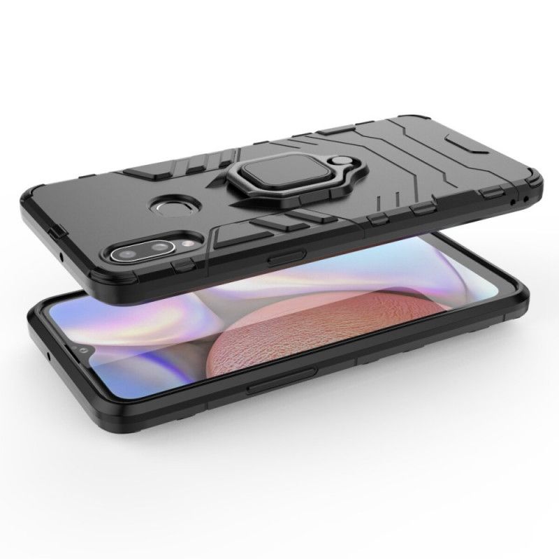 Etui Samsung Galaxy A10s Czerwony Czarny Pierścień Oporowy Etui Ochronne