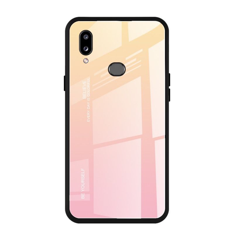 Etui Samsung Galaxy A10s Magenta Czerwony Bądź Sobą Ze Szkła Hartowanego Etui Ochronne