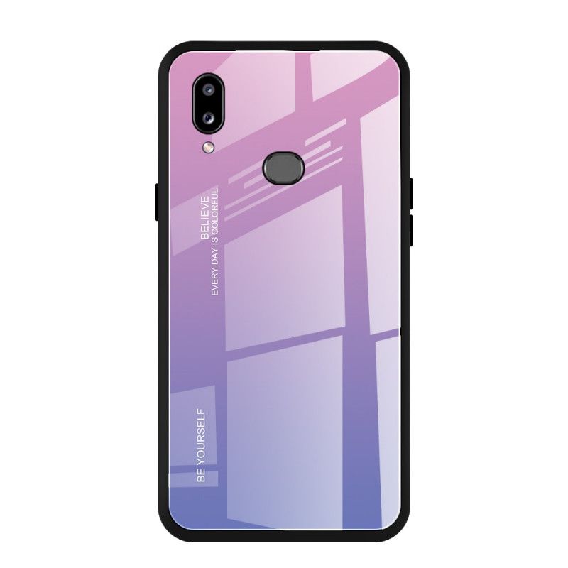 Etui Samsung Galaxy A10s Magenta Czerwony Bądź Sobą Ze Szkła Hartowanego Etui Ochronne