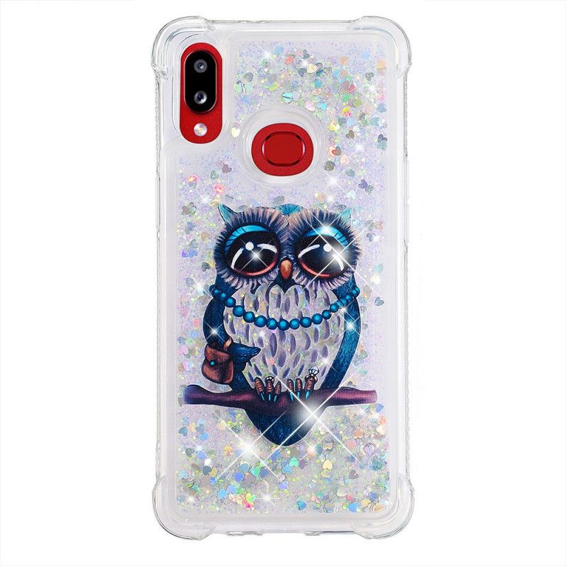 Etui Samsung Galaxy A10s Panna Brokatowa Sowa Etui Ochronne