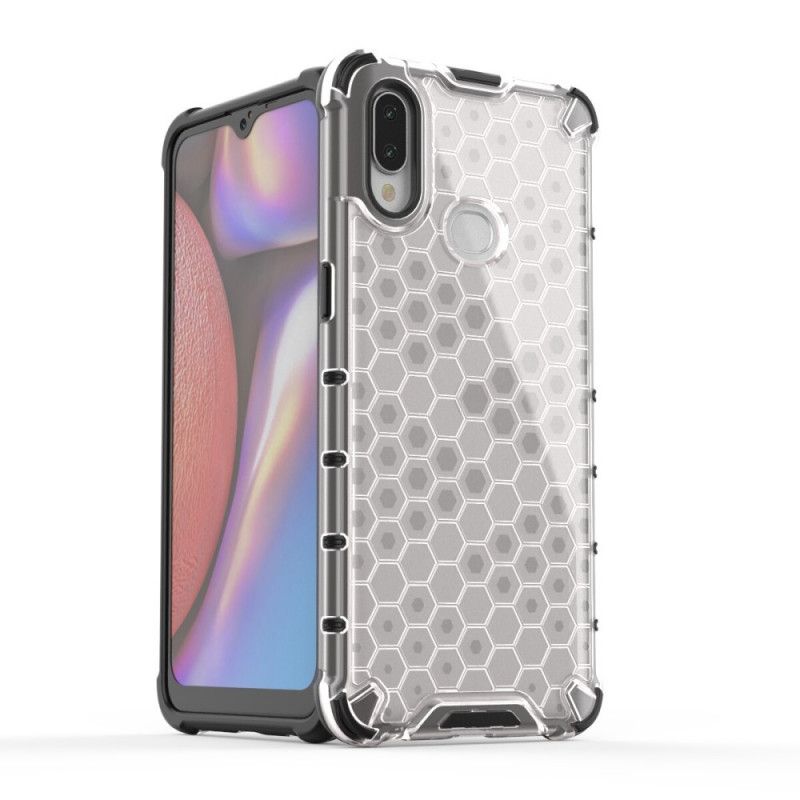 Etui Samsung Galaxy A10s Szary Biały W Stylu Plastra Miodu