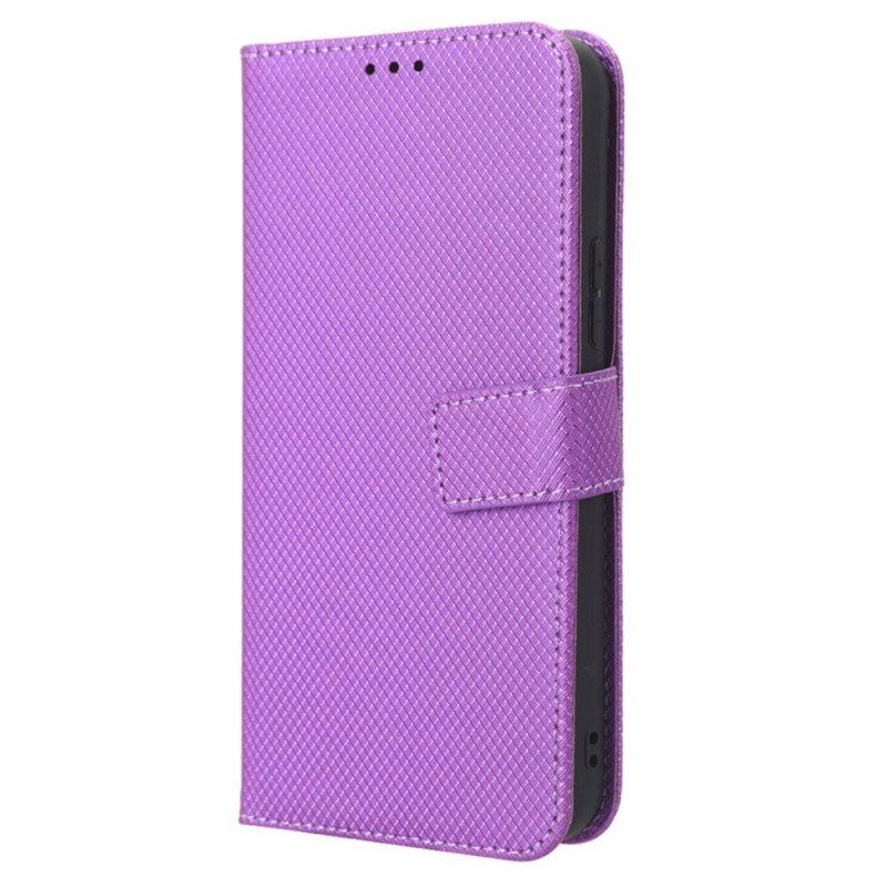 Etui Folio do Samsung Galaxy A54 5G z Łańcuch Styl Z Paskami