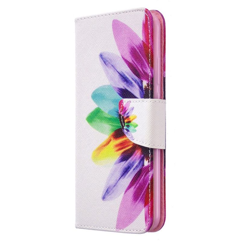 Etui Folio Huawei P40 Lite E / Y7p Kwiat Akwareli Etui Ochronne