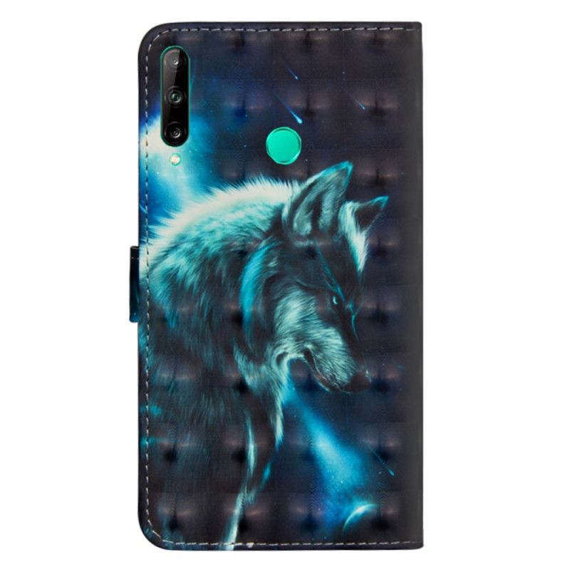 Etui Folio Huawei P40 Lite E / Y7p Majestatyczny Wilk Etui Ochronne