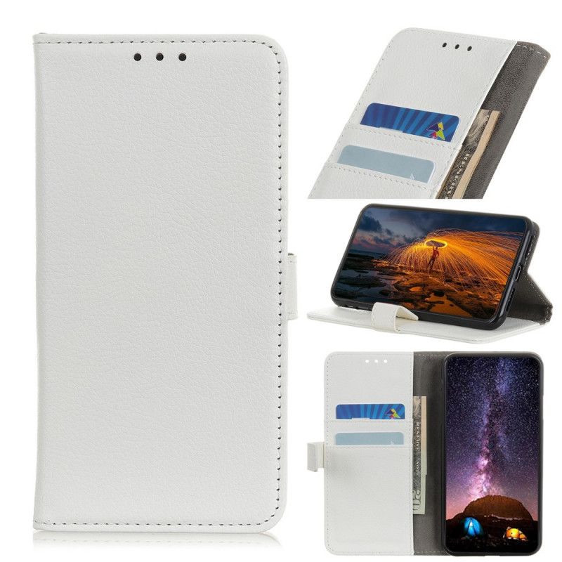 Etui Folio Huawei P40 Lite E / Y7p Purpurowy Liczi Retro Etui Ochronne