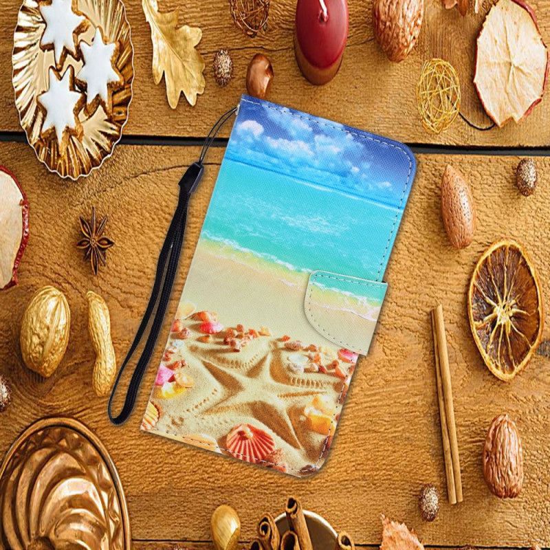 Etui Folio Huawei P40 Lite E / Y7p Stringi Na Plaży