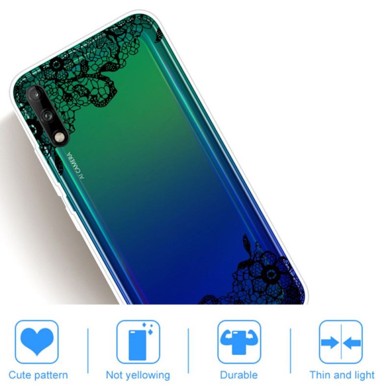 Etui Huawei P40 Lite E / Y7p Cienka Koronka