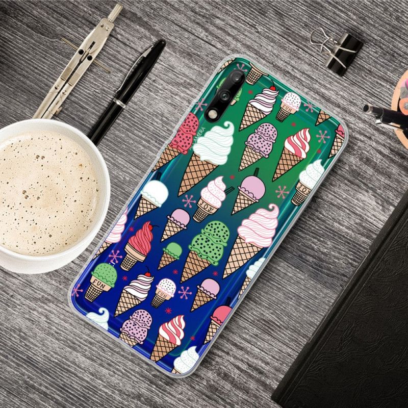 Etui Huawei P40 Lite E / Y7p Kolorowe Lody Śmietankowe