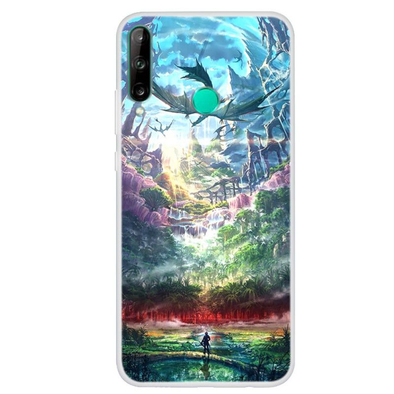 Etui Huawei P40 Lite E / Y7p Niebiańska Natura Etui Ochronne