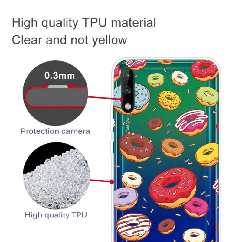 Etui Huawei P40 Lite E / Y7p Pączki Miłości Etui Ochronne