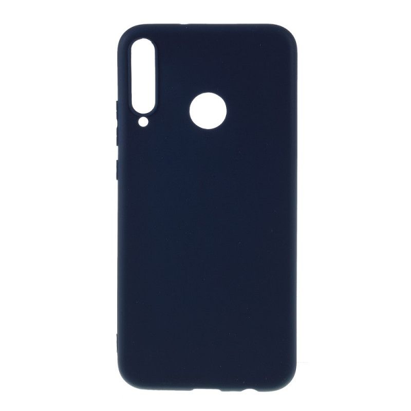 Etui Huawei P40 Lite E / Y7p Różowy Czerwony Sztywny Mat Silikonowy Etui Ochronne