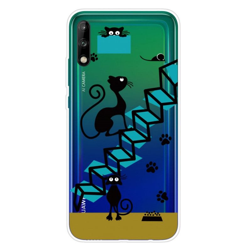 Etui Huawei P40 Lite E / Y7p Śmieszne Koty