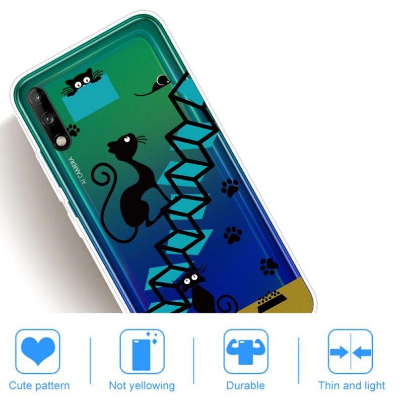 Etui Huawei P40 Lite E / Y7p Śmieszne Koty