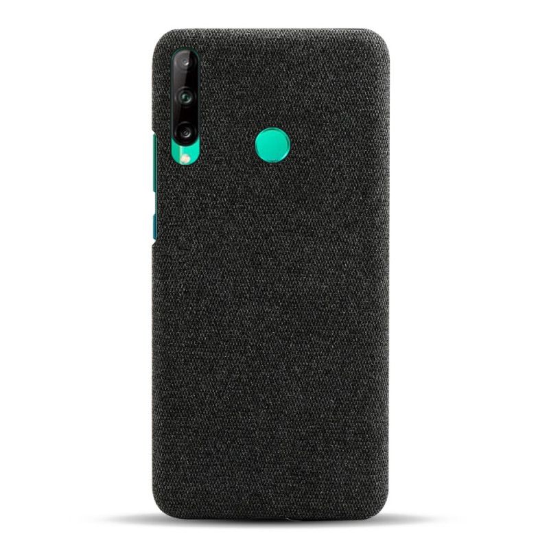 Etui Huawei P40 Lite E / Y7p Szary Czarny Szykowna Tkanina Ksq