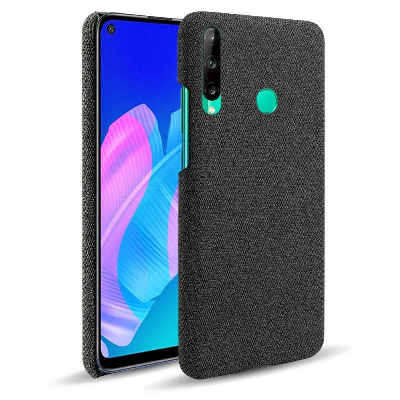 Etui Huawei P40 Lite E / Y7p Szary Czarny Szykowna Tkanina Ksq