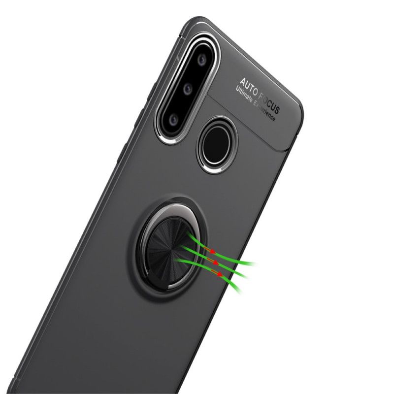 Futerały Huawei P40 Lite E / Y7p Czerwony Czarny Obrotowy Pierścień