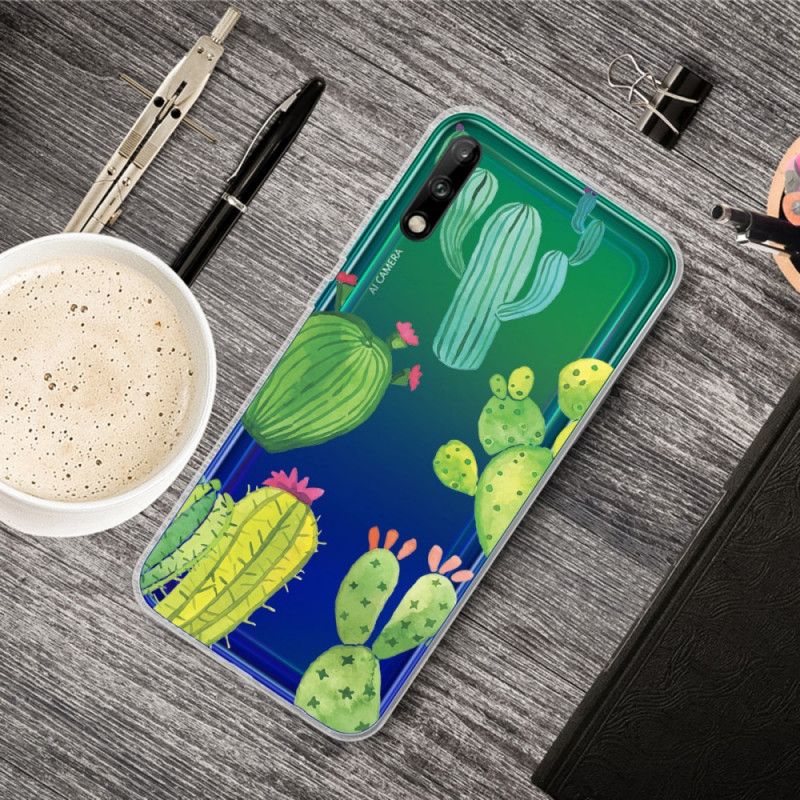 Futerały Huawei P40 Lite E / Y7p Etui na Telefon Kaktus Akwarelowy