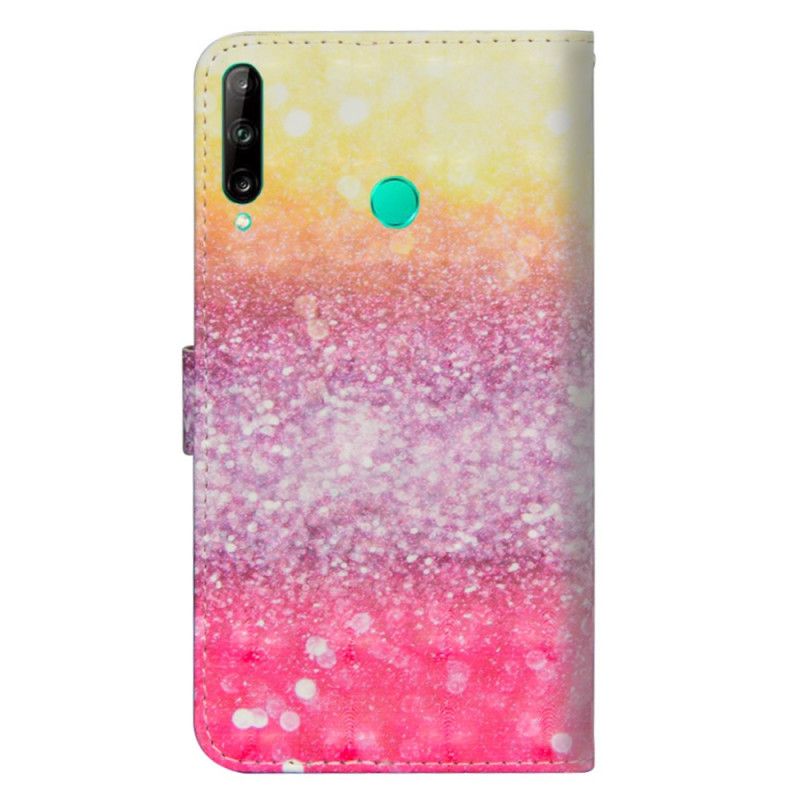 Obudowa Huawei P40 Lite E / Y7p Etui na Telefon Brokat Gradientu W Kolorze Magenta