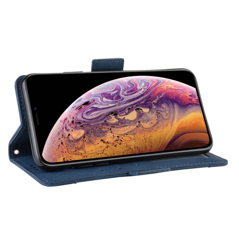 Etui Folio iPhone X Czerwony Czarny Karta Wielofunkcyjna Pierwszej Klasy Etui Ochronne