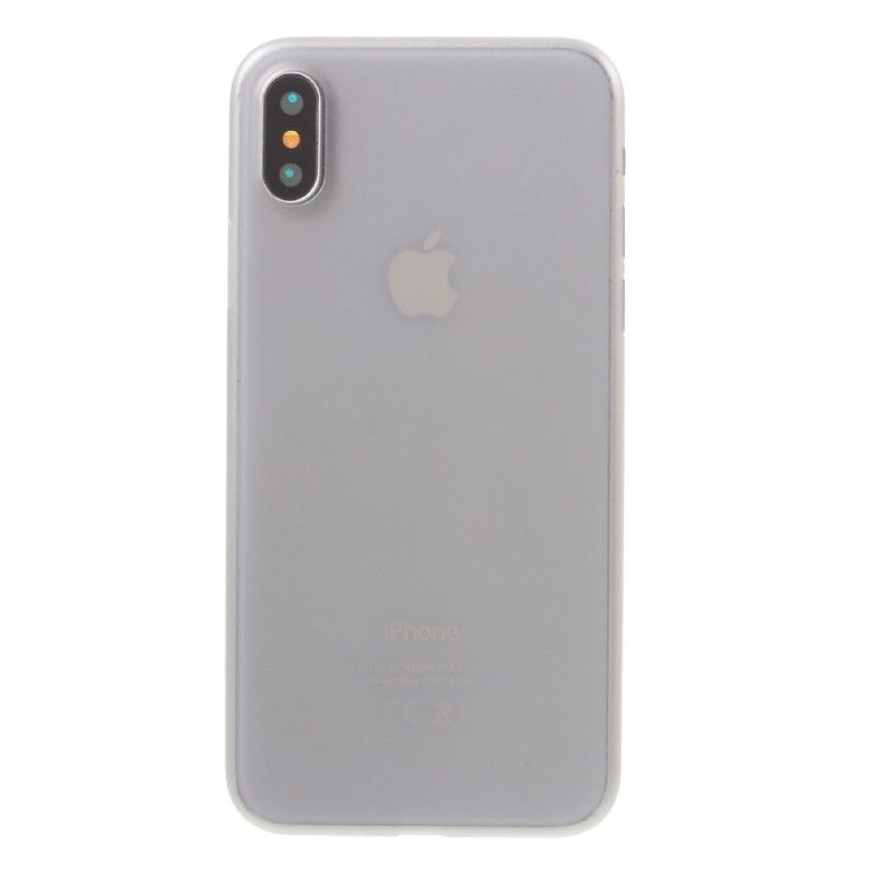 Etui iPhone X Biały Czarny Ultra Drobny Mat Etui Ochronne