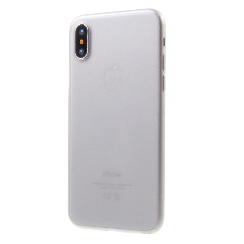 Etui iPhone X Biały Czarny Ultra Drobny Mat Etui Ochronne