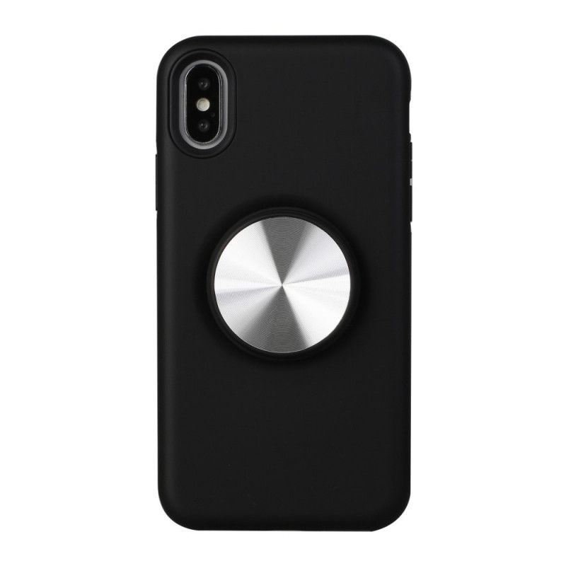 Etui iPhone X Czerwony Czarny Wymienny Nośnik Magnetyczny Etui Ochronne