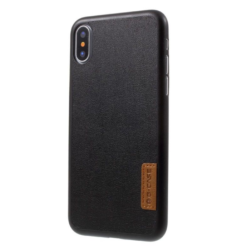 Etui iPhone X G-Case Z Imitacji Skóry