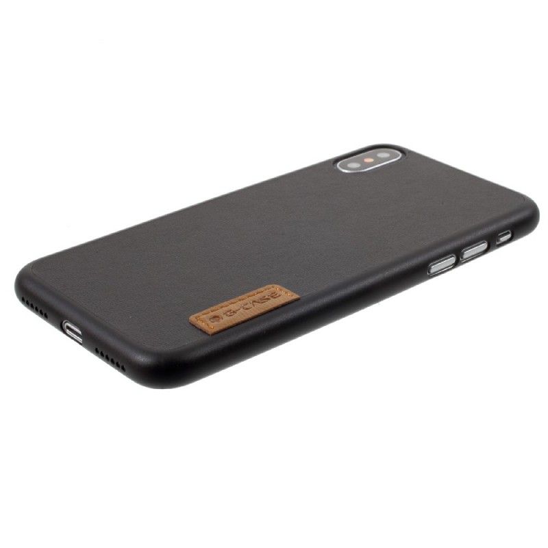 Etui iPhone X G-Case Z Imitacji Skóry