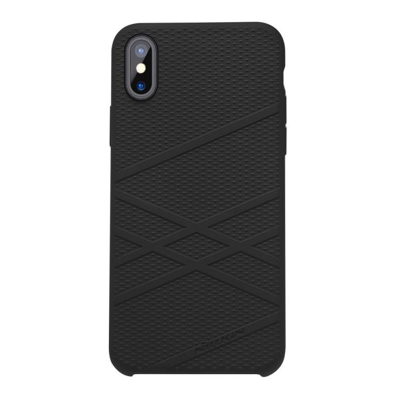 Etui iPhone X Granatowy Biały Seria Nillkin Flex Etui Ochronne