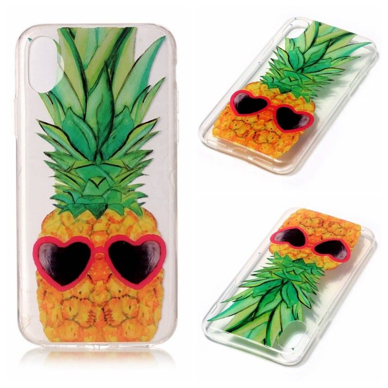 Etui iPhone X Przezroczysty Ananas Incognito Etui Ochronne