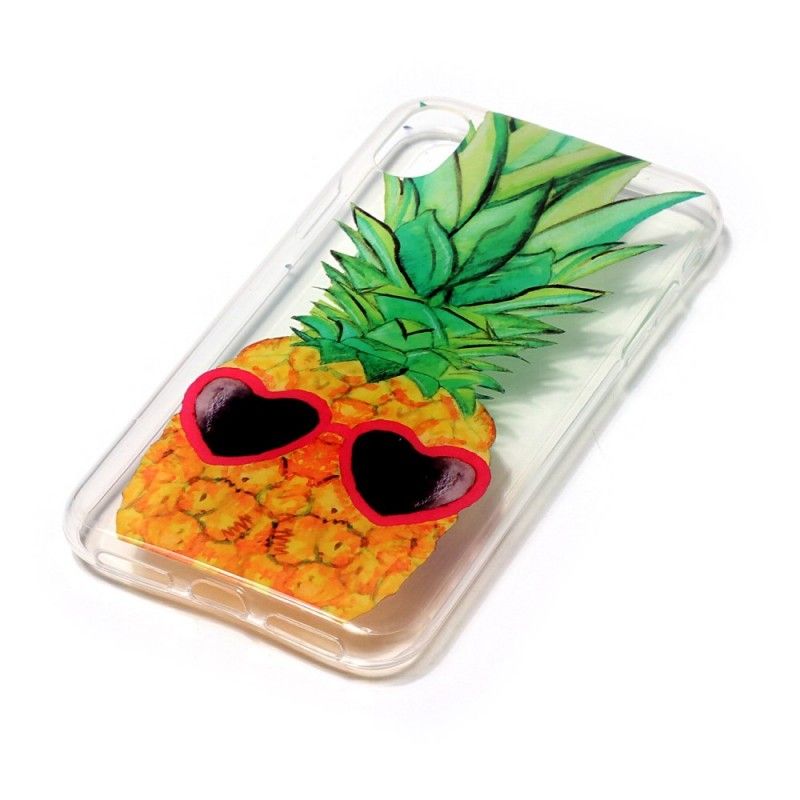 Etui iPhone X Przezroczysty Ananas Incognito Etui Ochronne