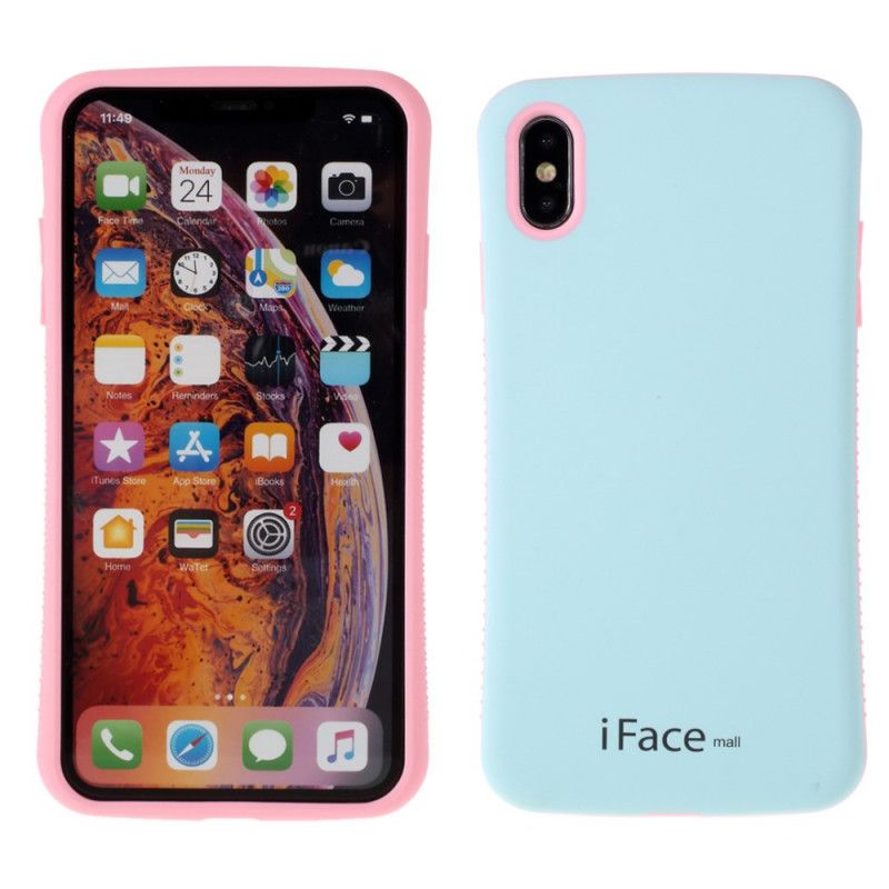 Etui iPhone X Żółty Różowy Seria Makaronów Iface Mall Etui Ochronne