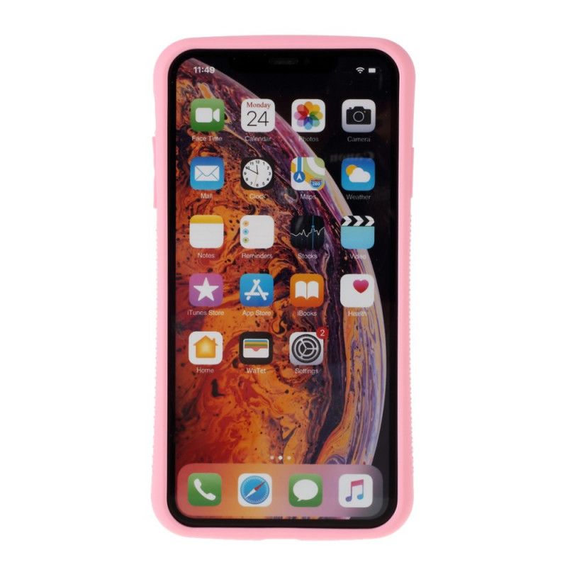 Etui iPhone X Żółty Różowy Seria Makaronów Iface Mall Etui Ochronne