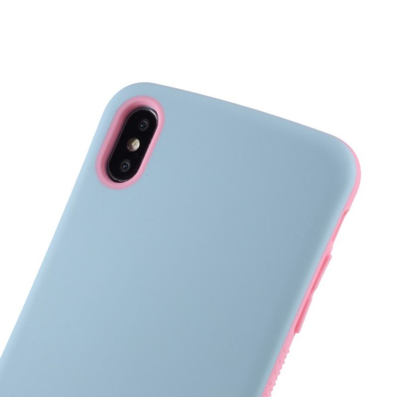 Etui iPhone X Żółty Różowy Seria Makaronów Iface Mall Etui Ochronne