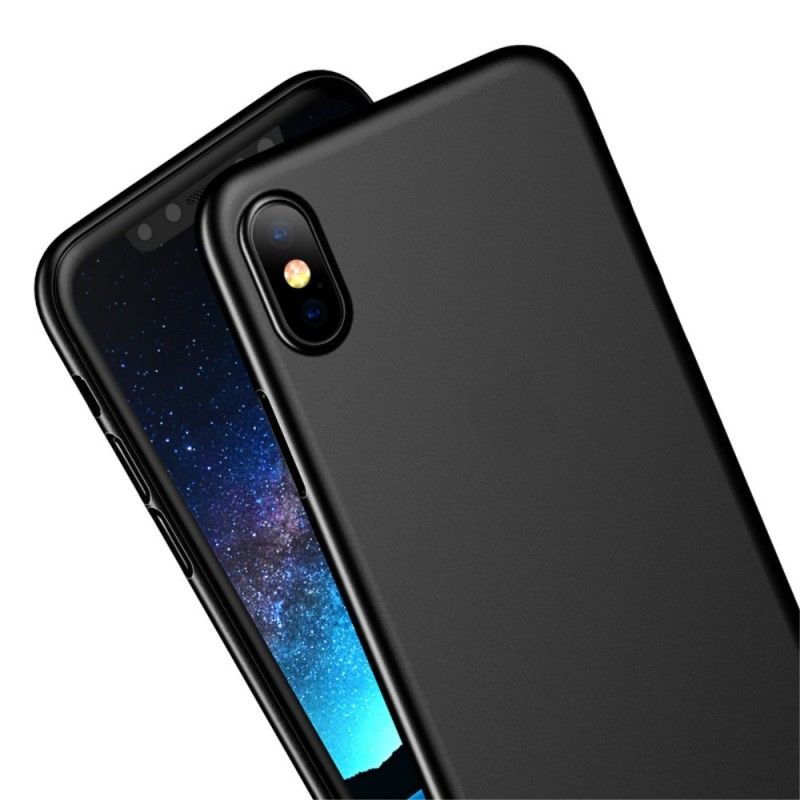 Etui iPhone X Szary Czarny Miękkie Usamy Z Serii