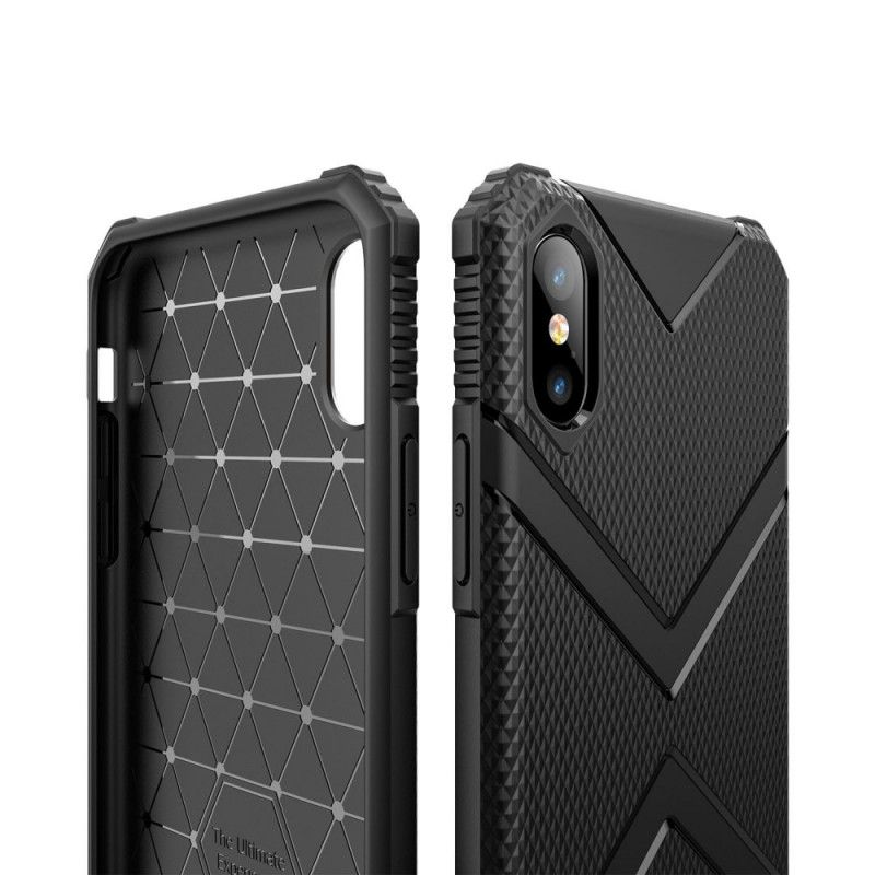 Etui iPhone X Zielony Czarny Tarcza