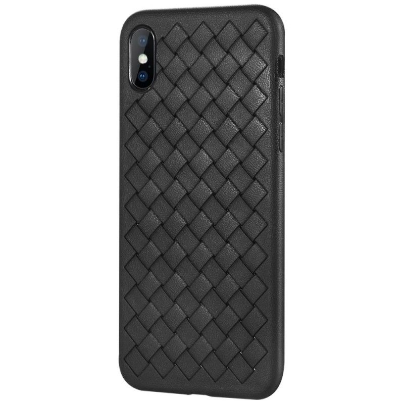 Futerały iPhone X Czerwony Czarny Etui na Telefon W Oplocie